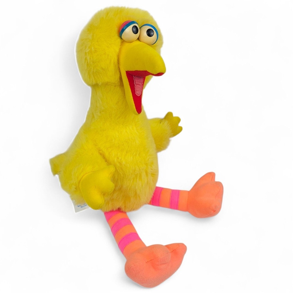 VTG 1986 Playskool Talking Big Bird Plush Sesame Street 22" Pull String WORK